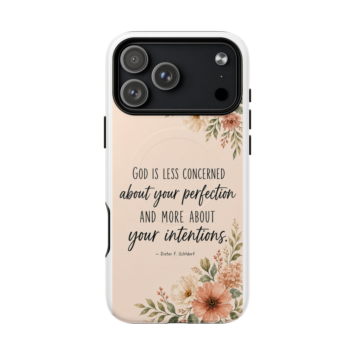 "God is less concerned about your perfection" Tough Magnetic Case