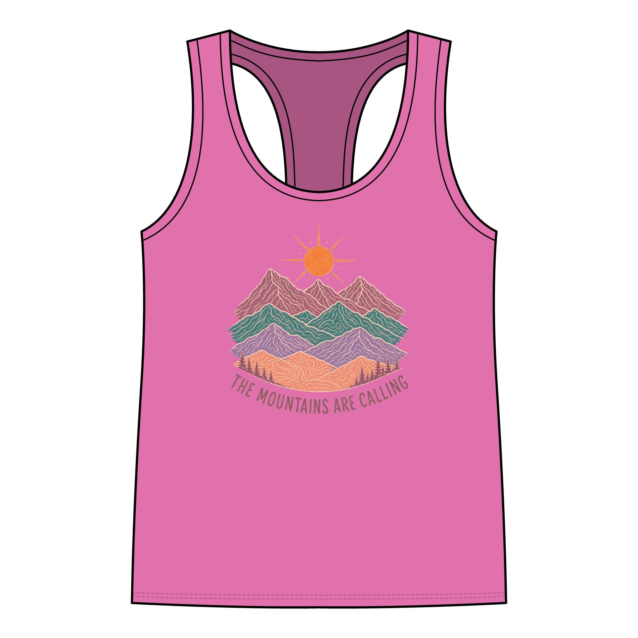 Racerback Tank - 'The Mountains Are Calling'
