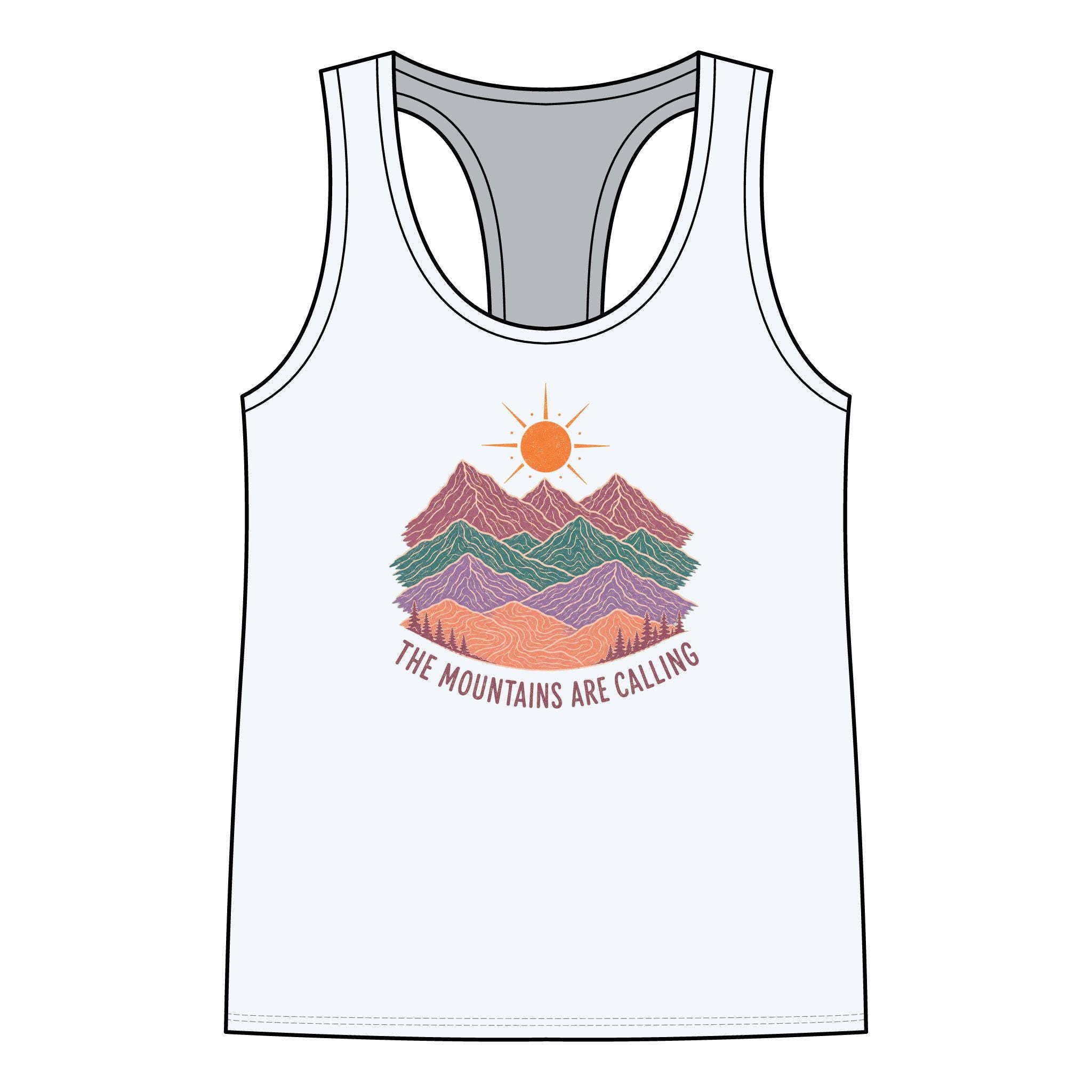 Racerback Tank - 'The Mountains Are Calling'