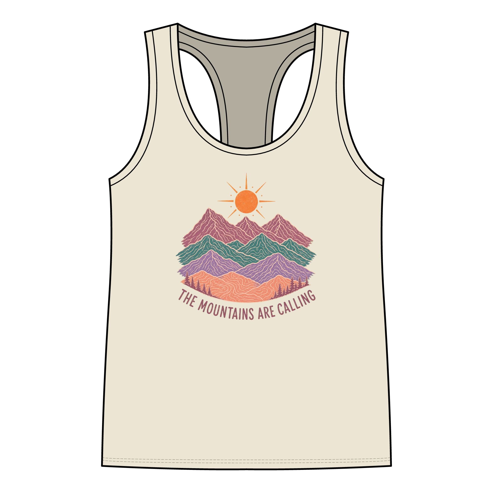Racerback Tank - 'The Mountains Are Calling'