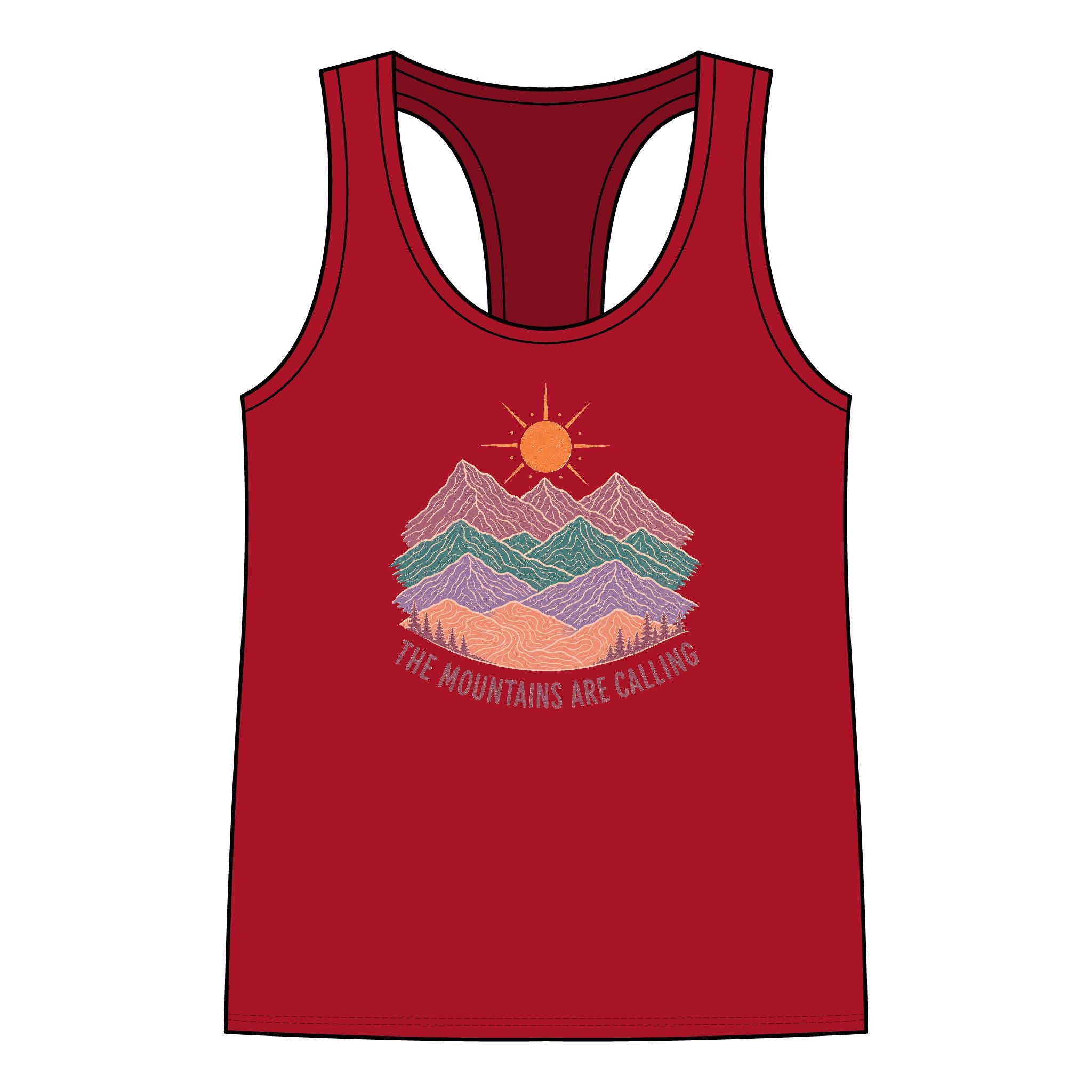 Racerback Tank - 'The Mountains Are Calling'