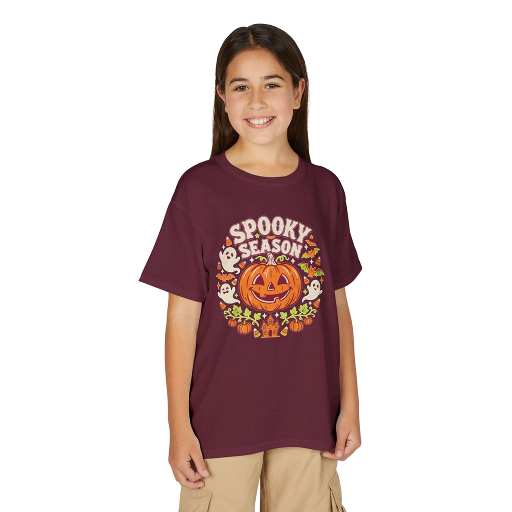 'Spooky Season' Big Pumpkin Halloween Kids Tee