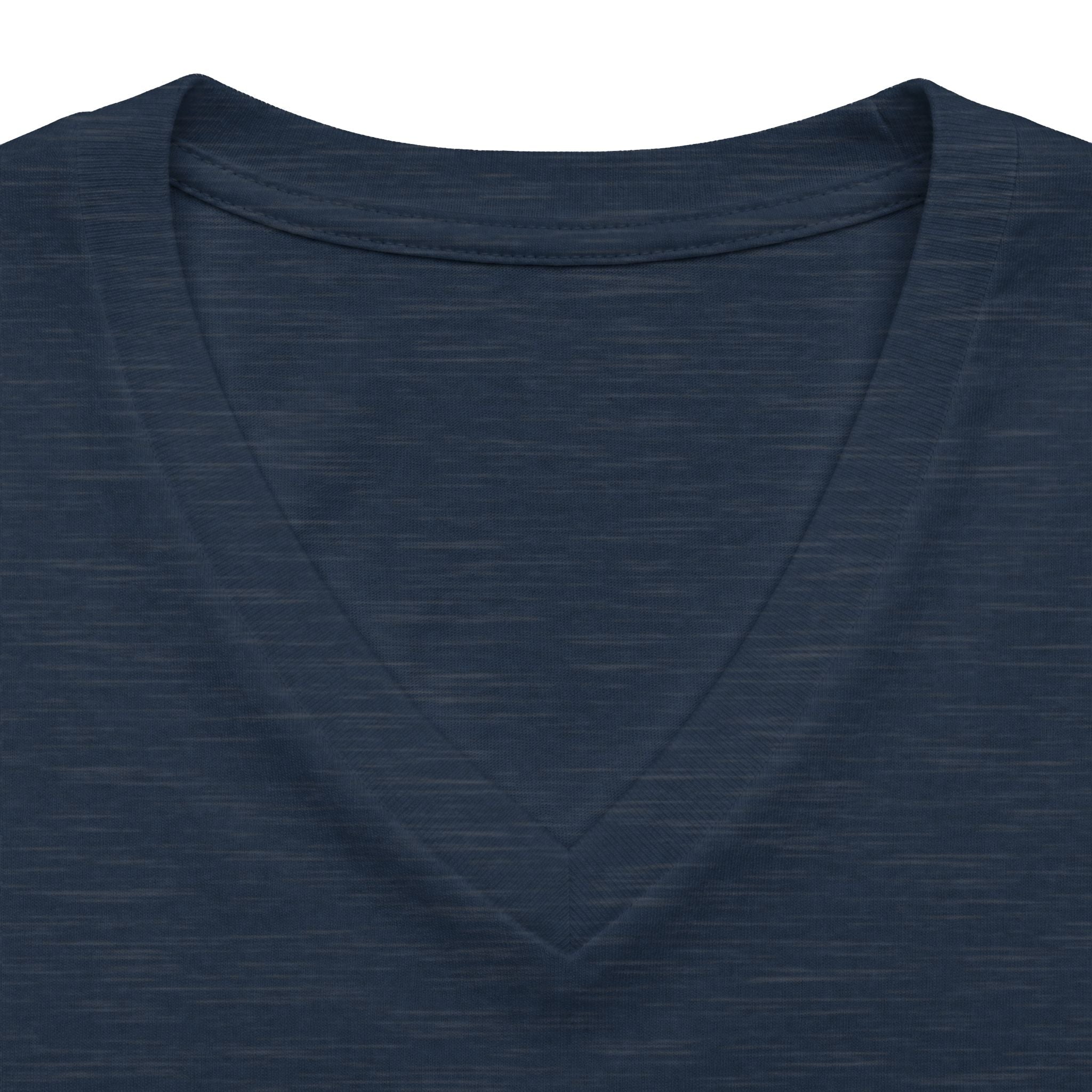 "The Tired Mom" - Black Haired Skeleton V-Neck Graphic Tee