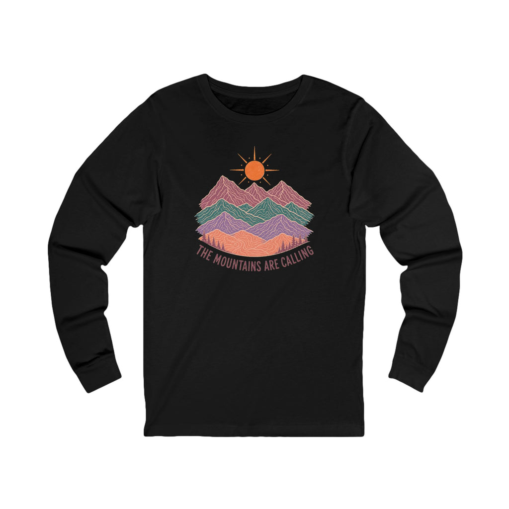Retro Mountain Graphic Long Sleeve Tee