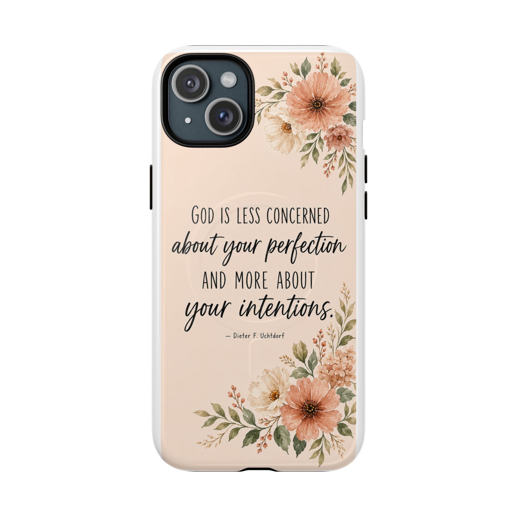 "God is less concerned about your perfection" Tough Magnetic Case