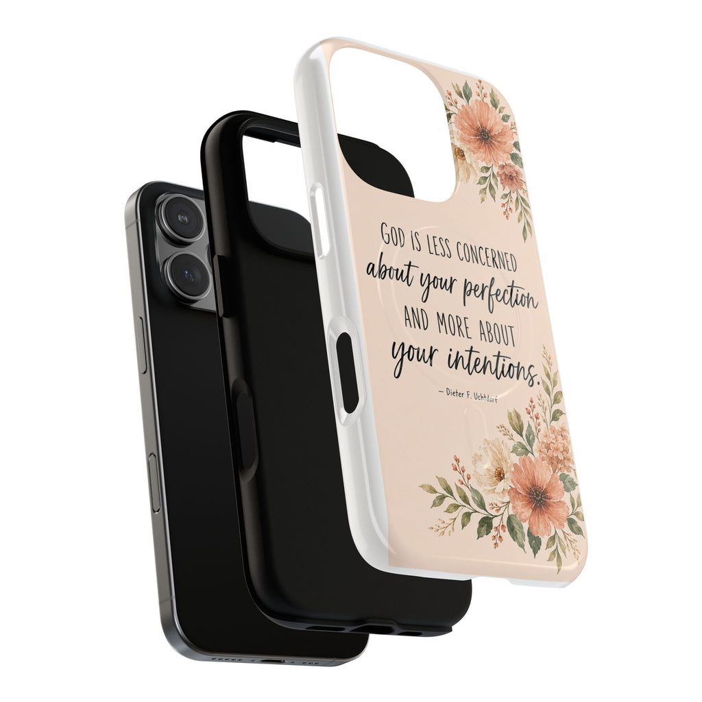 "God is less concerned about your perfection" Tough Magnetic Case