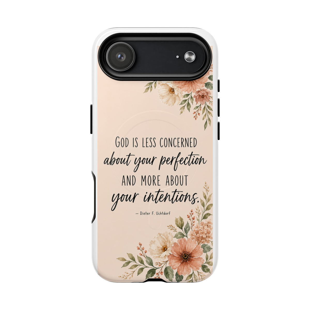 "God is less concerned about your perfection" Tough Magnetic Case