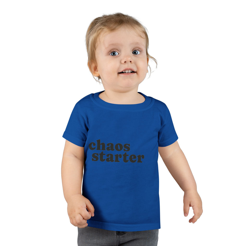 Toddler T-Shirt — "chaos starter" Funny Kids Tee