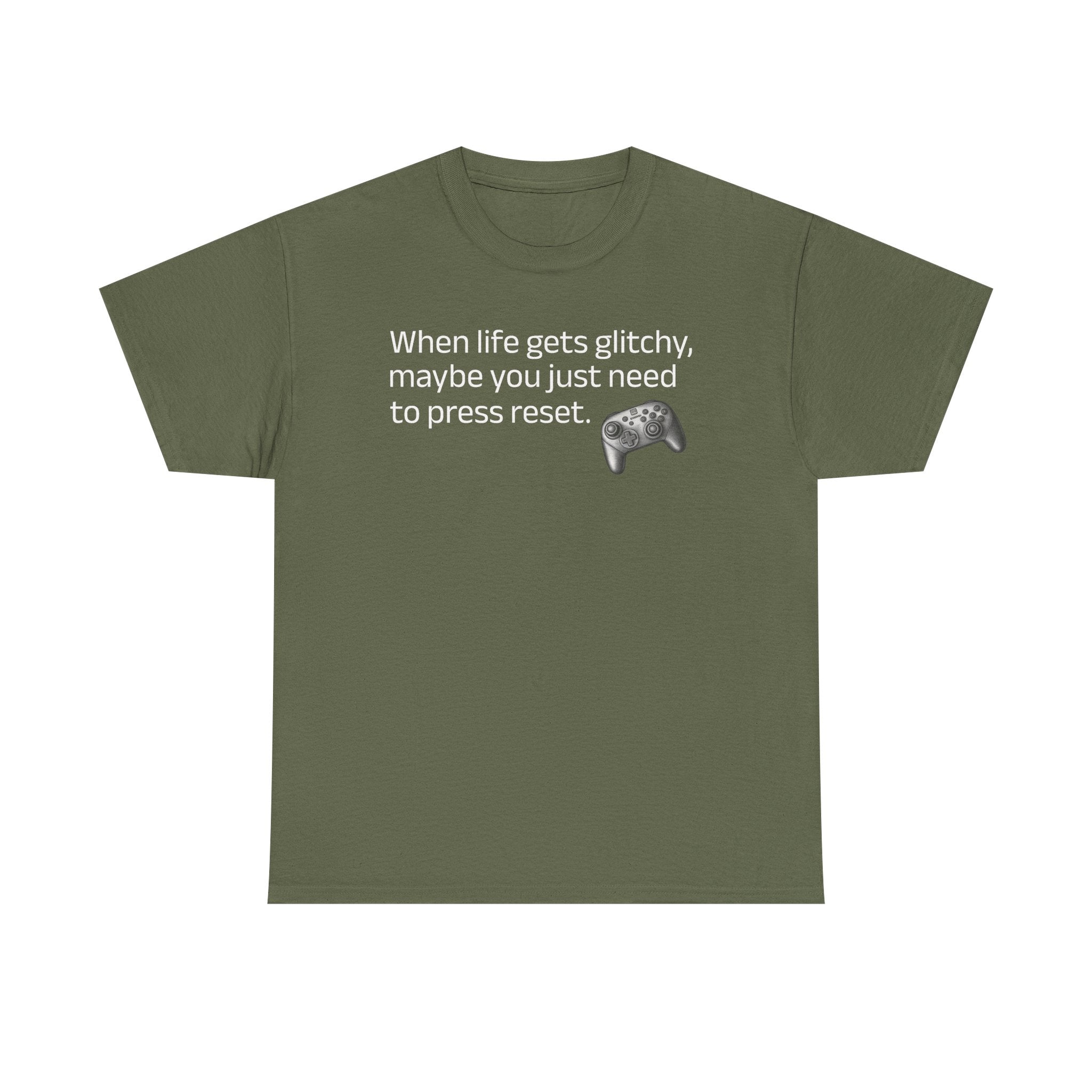When Life Gets Glitchy Gamer Tee