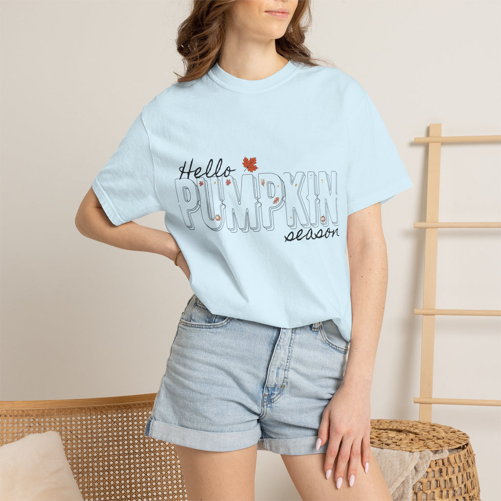 "Hello Pumpkin Season" Fall Graphic Tee