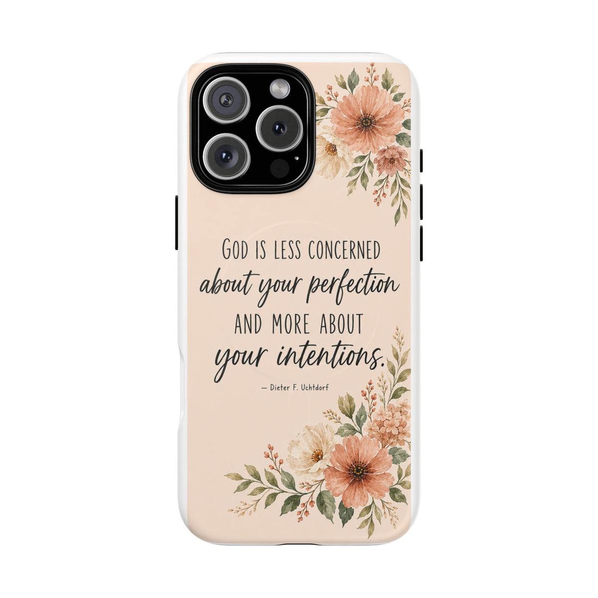 "God is less concerned about your perfection" Tough Magnetic Case