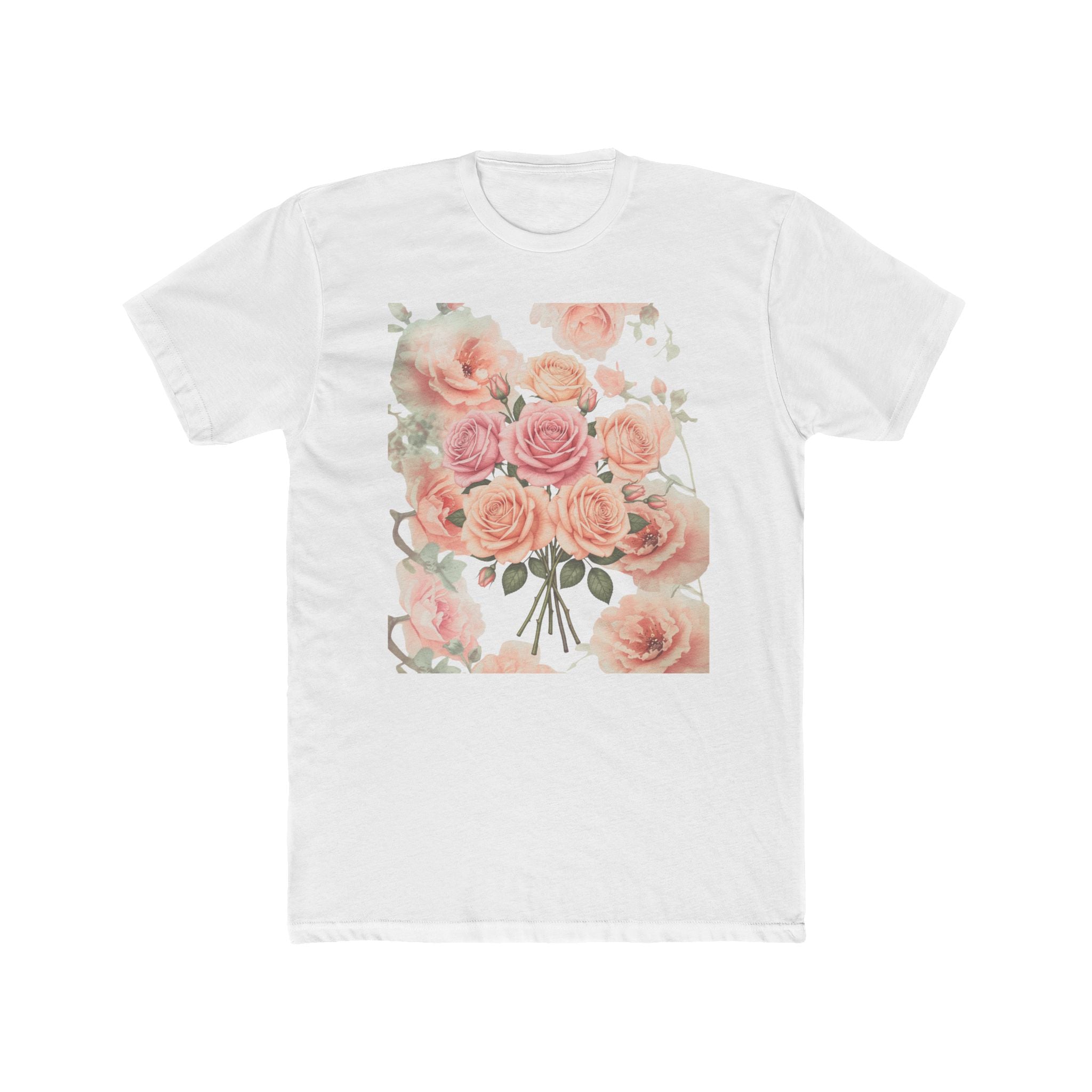 Soft Pink Vintage Flower Tee