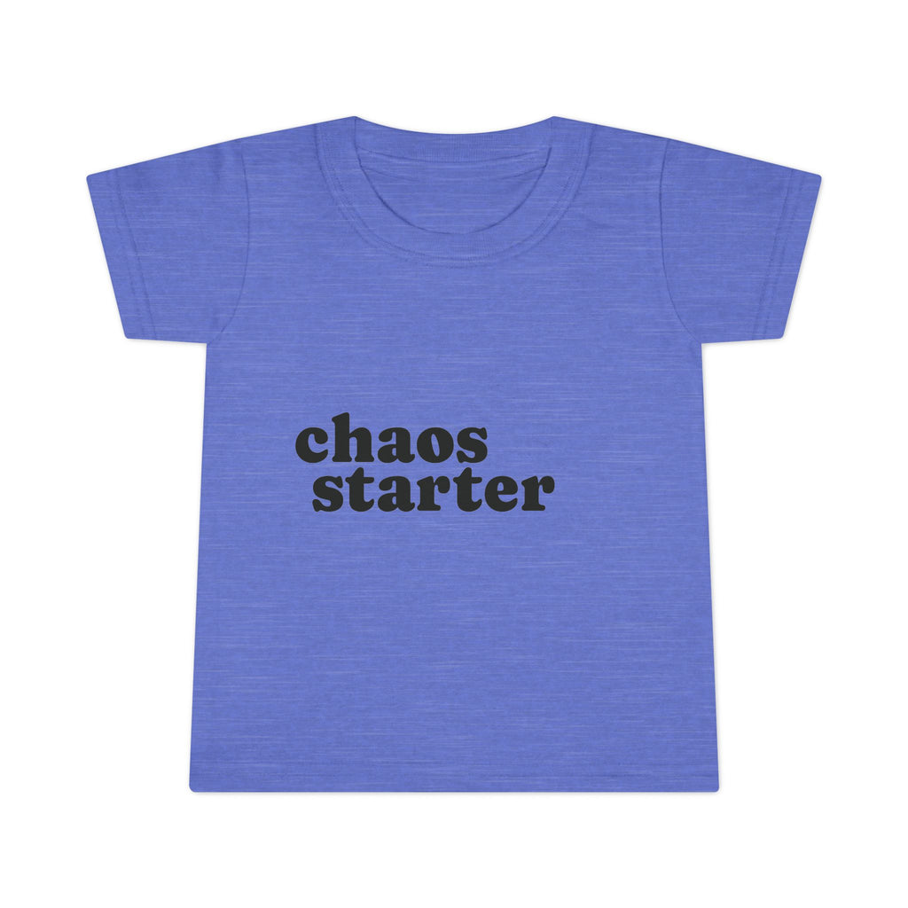 Toddler T-Shirt — "chaos starter" Funny Kids Tee