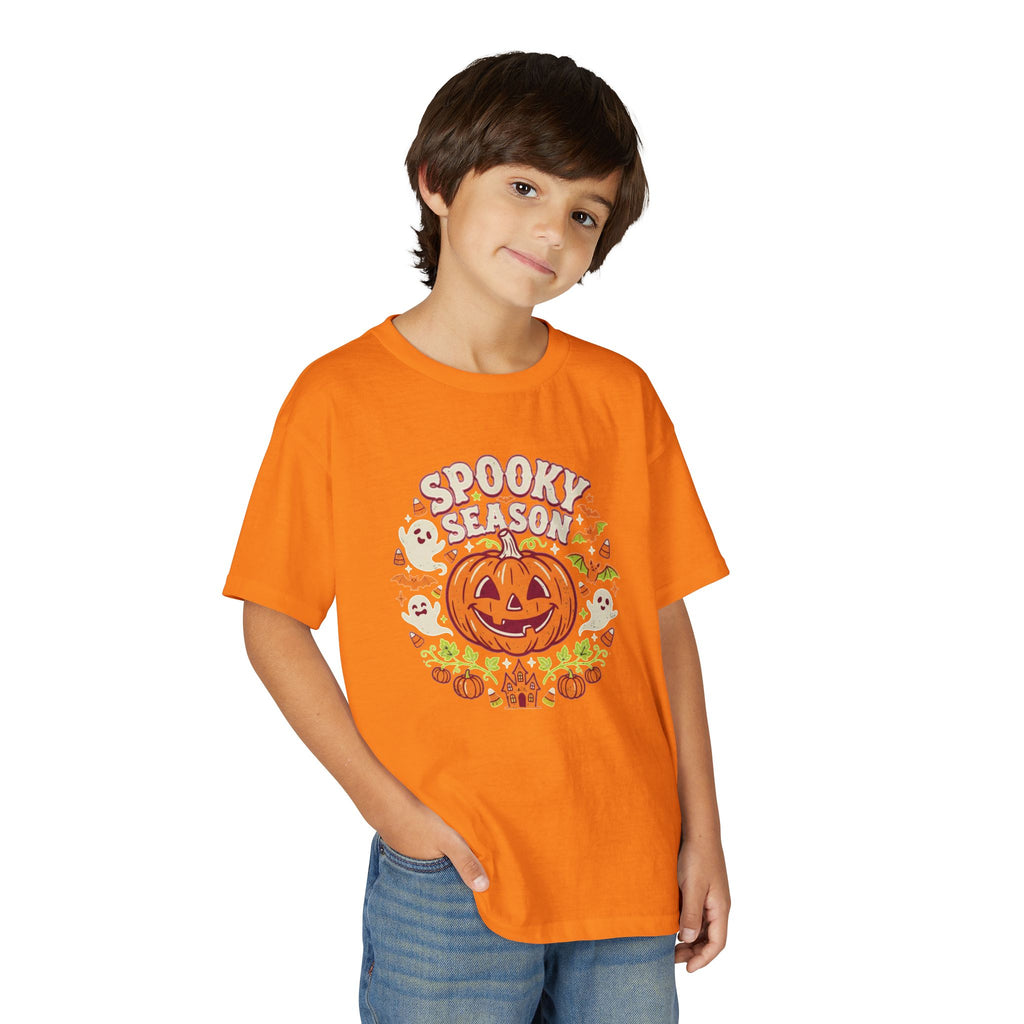 'Spooky Season' Big Pumpkin Halloween Kids Tee