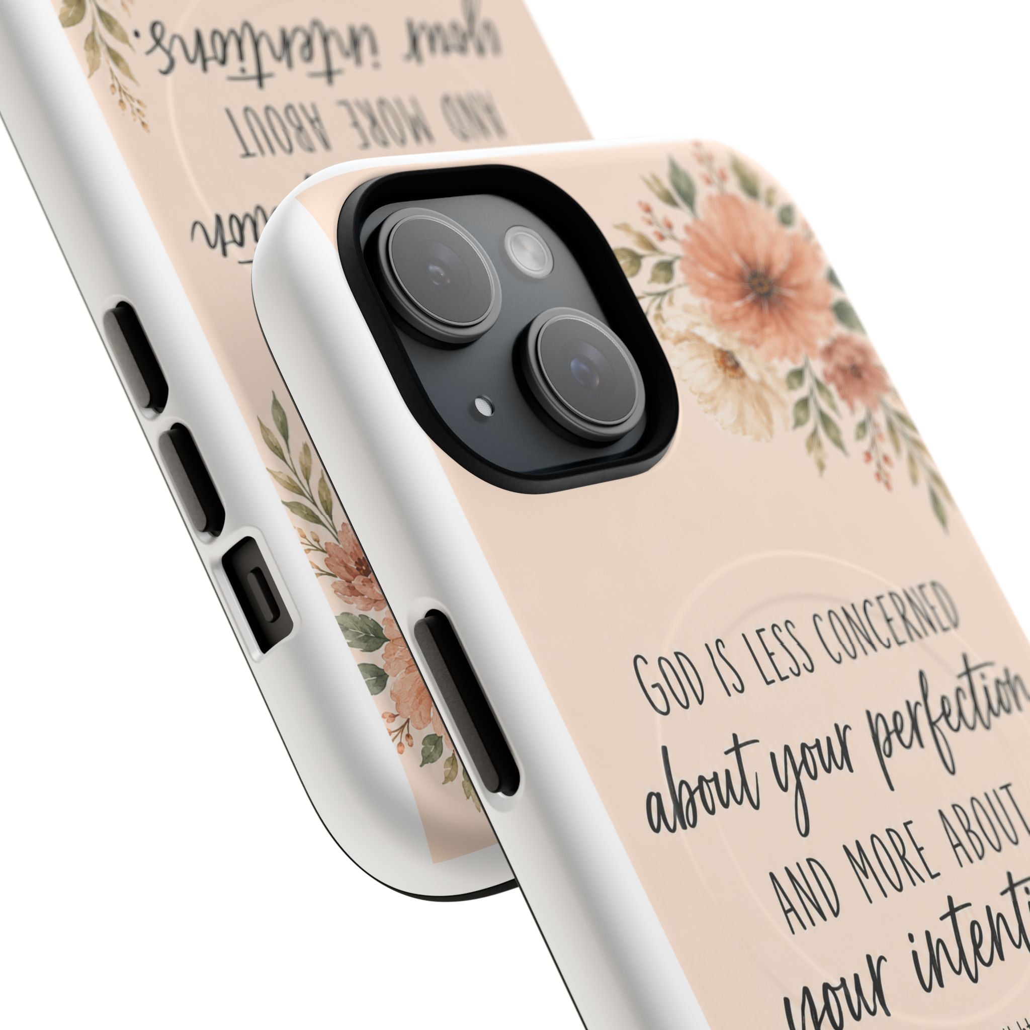 "God is less concerned about your perfection" Tough Magnetic Case