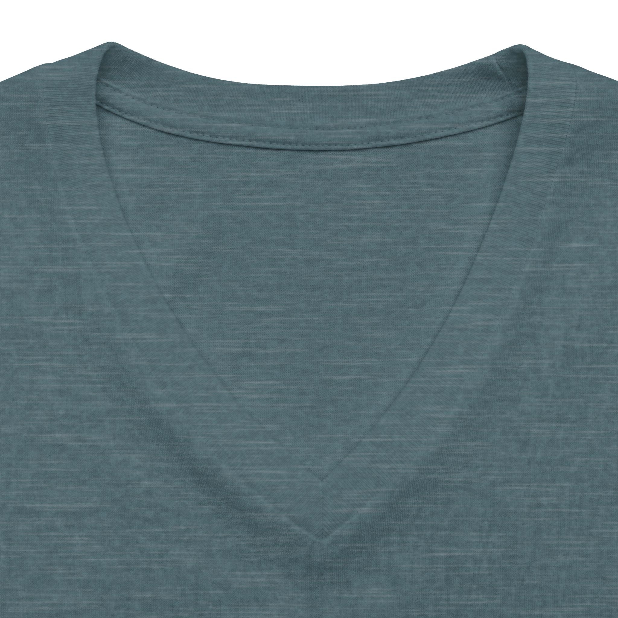 "The Tired Mom" - Black Haired Skeleton V-Neck Graphic Tee