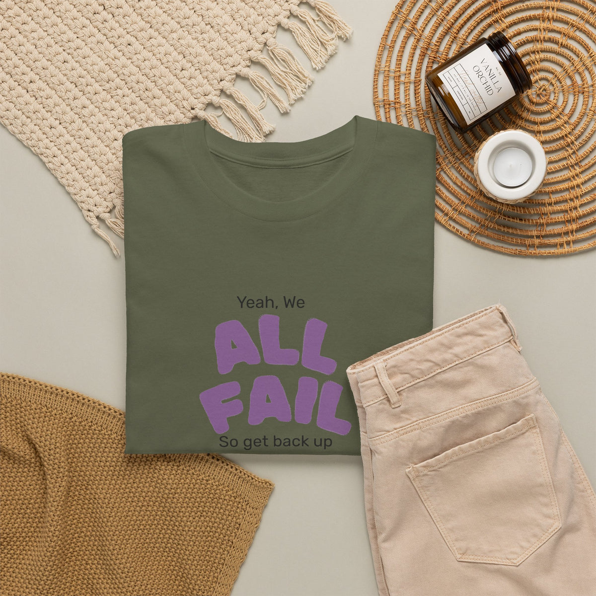 "Yeah, We All Fail, So Get Back Up" Tee