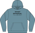 "I'm Not Antisocial. I am socially selective." Fleece Pullover
