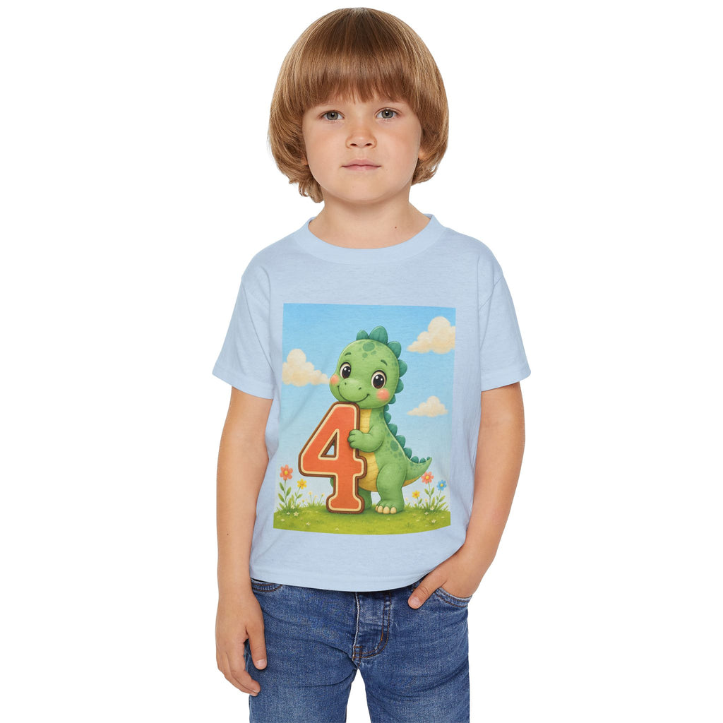 4th Birthday Dinosaur Toddler Tee