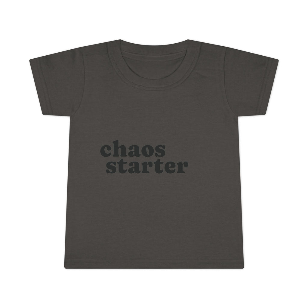 Toddler T-Shirt — "chaos starter" Funny Kids Tee