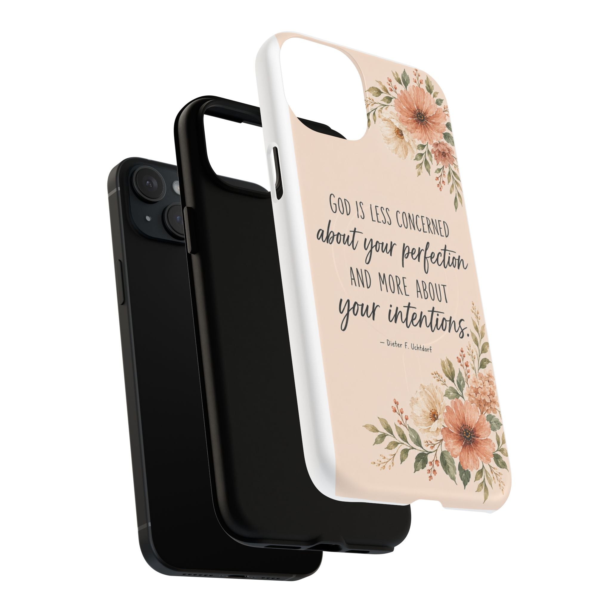 "God is less concerned about your perfection" Tough Magnetic Case