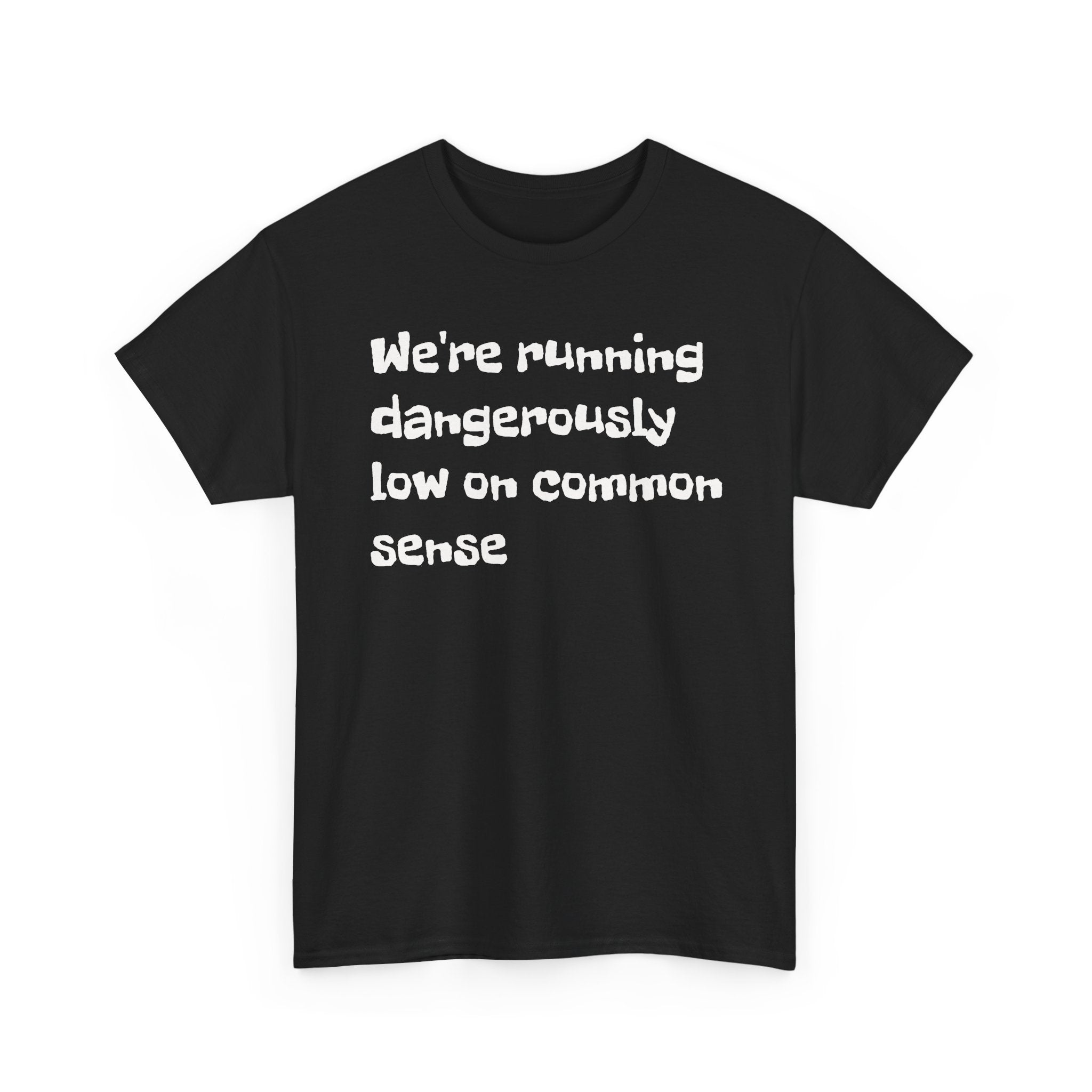 "We're running dangerously low on common sense" Funny Tee