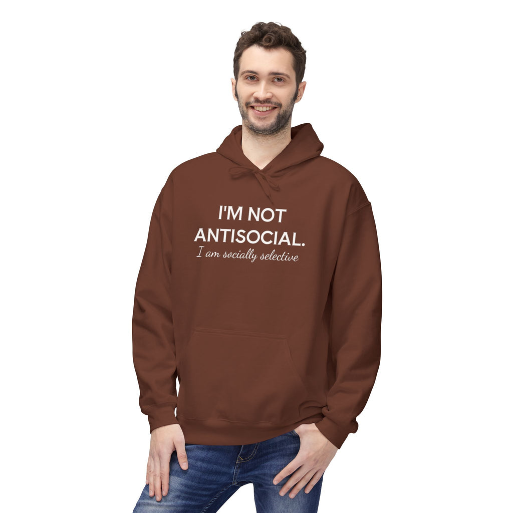 I'm Not AntiSocial - Fleece Hoodie