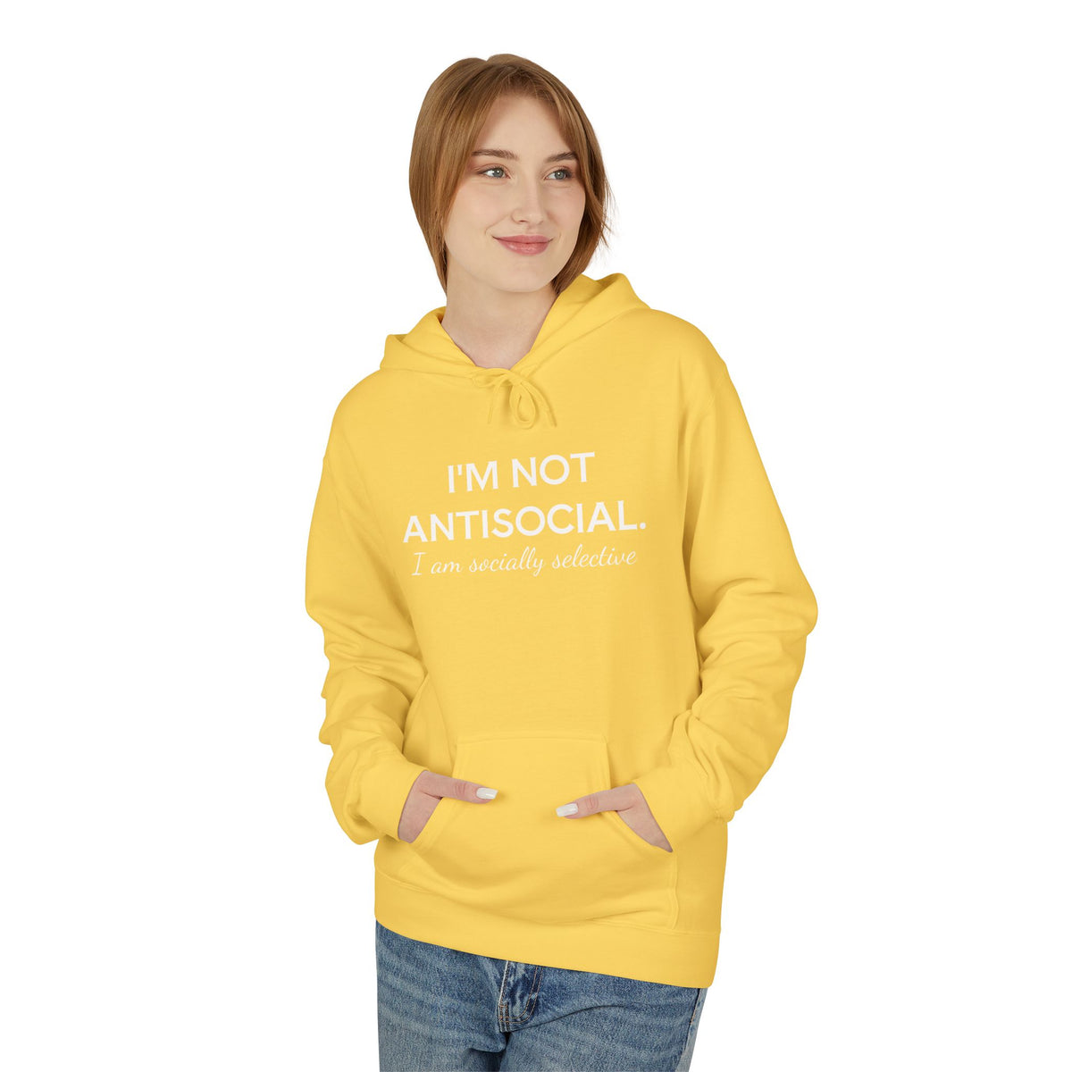 I'm Not AntiSocial - Fleece Hoodie