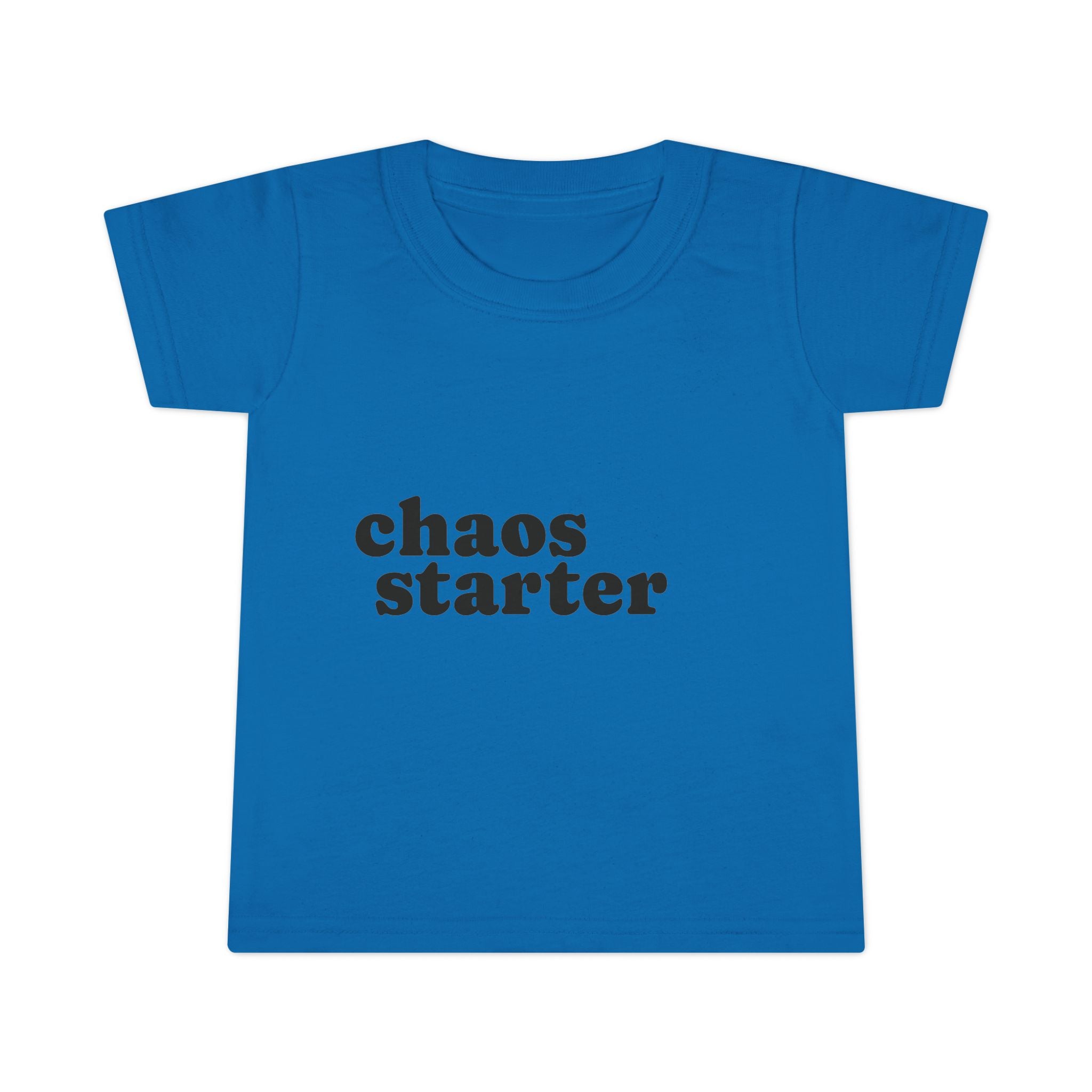 Toddler T-Shirt — "chaos starter" Funny Kids Tee