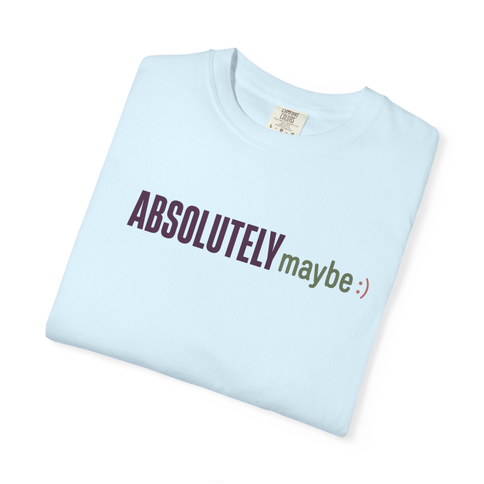 Absolutelymaybe Logo Minimal Graphic Tee
