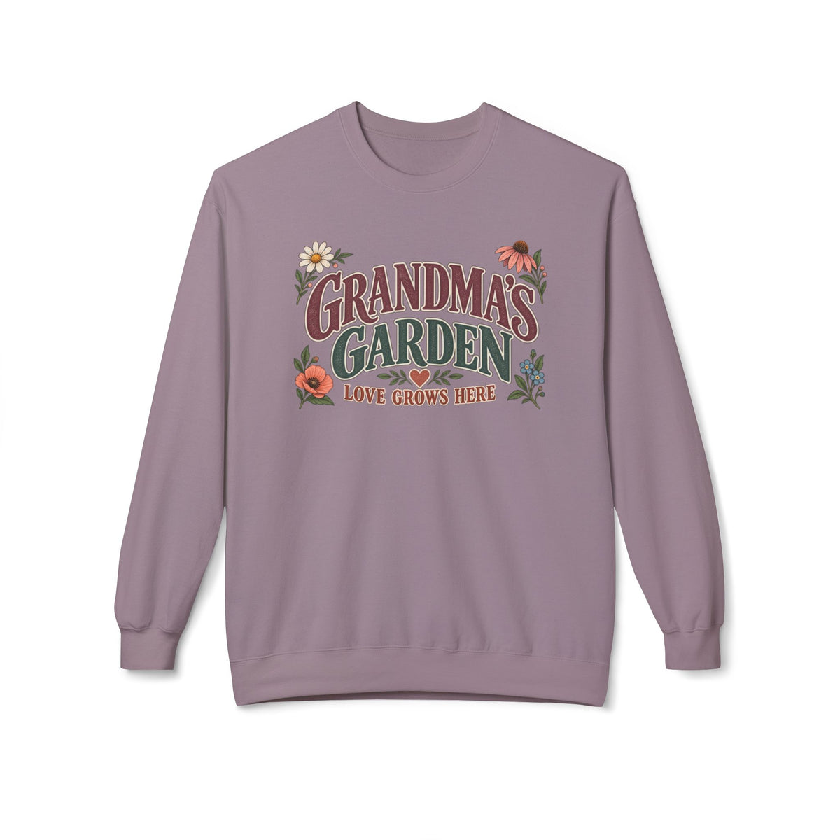 Grandma's Garden 'Love Grows Here' Floral Crewneck