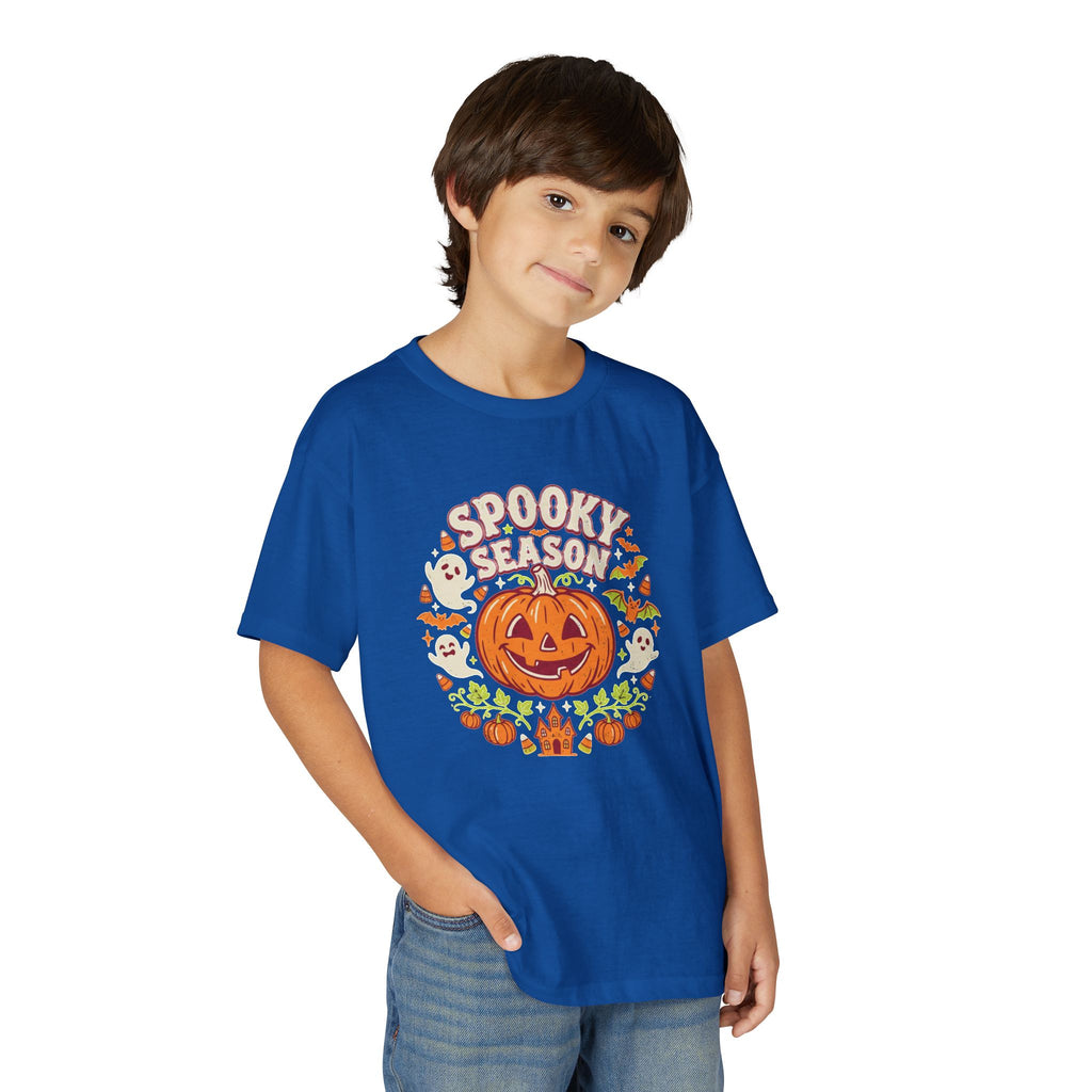 'Spooky Season' Big Pumpkin Halloween Kids Tee
