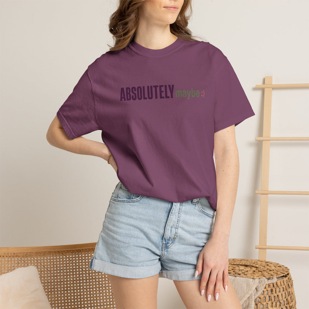 Absolutelymaybe Logo Minimal Graphic Tee