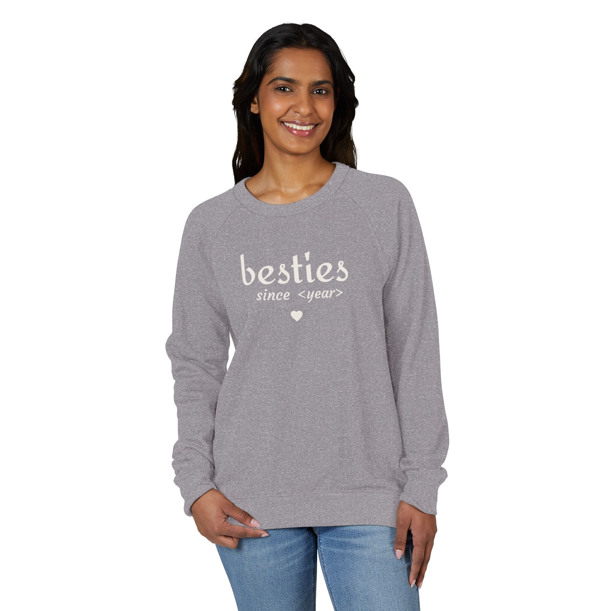 Besties Since <year> Crewneck Sweatshirt — Friendship Gift Pullover
