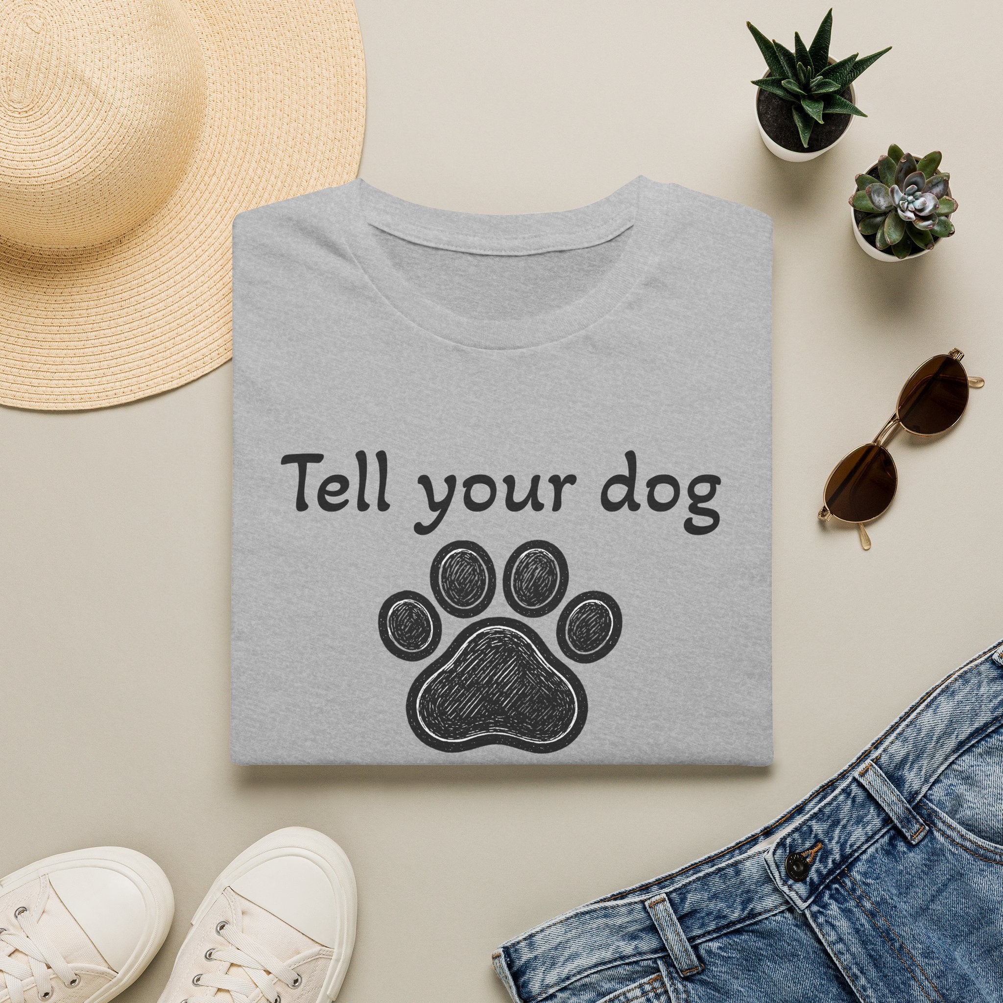 Cute Paw Print Dog Lover Tee