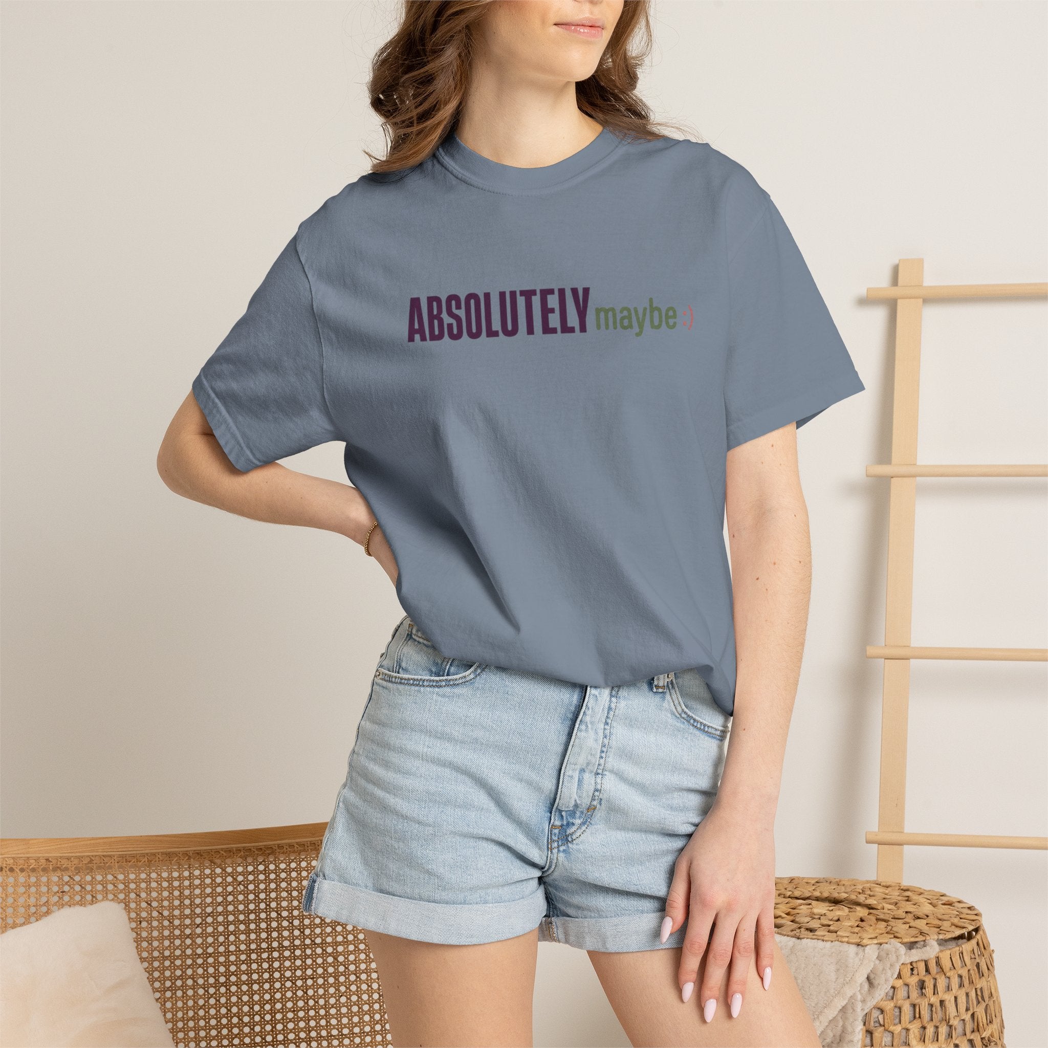 Absolutelymaybe Logo Minimal Graphic Tee