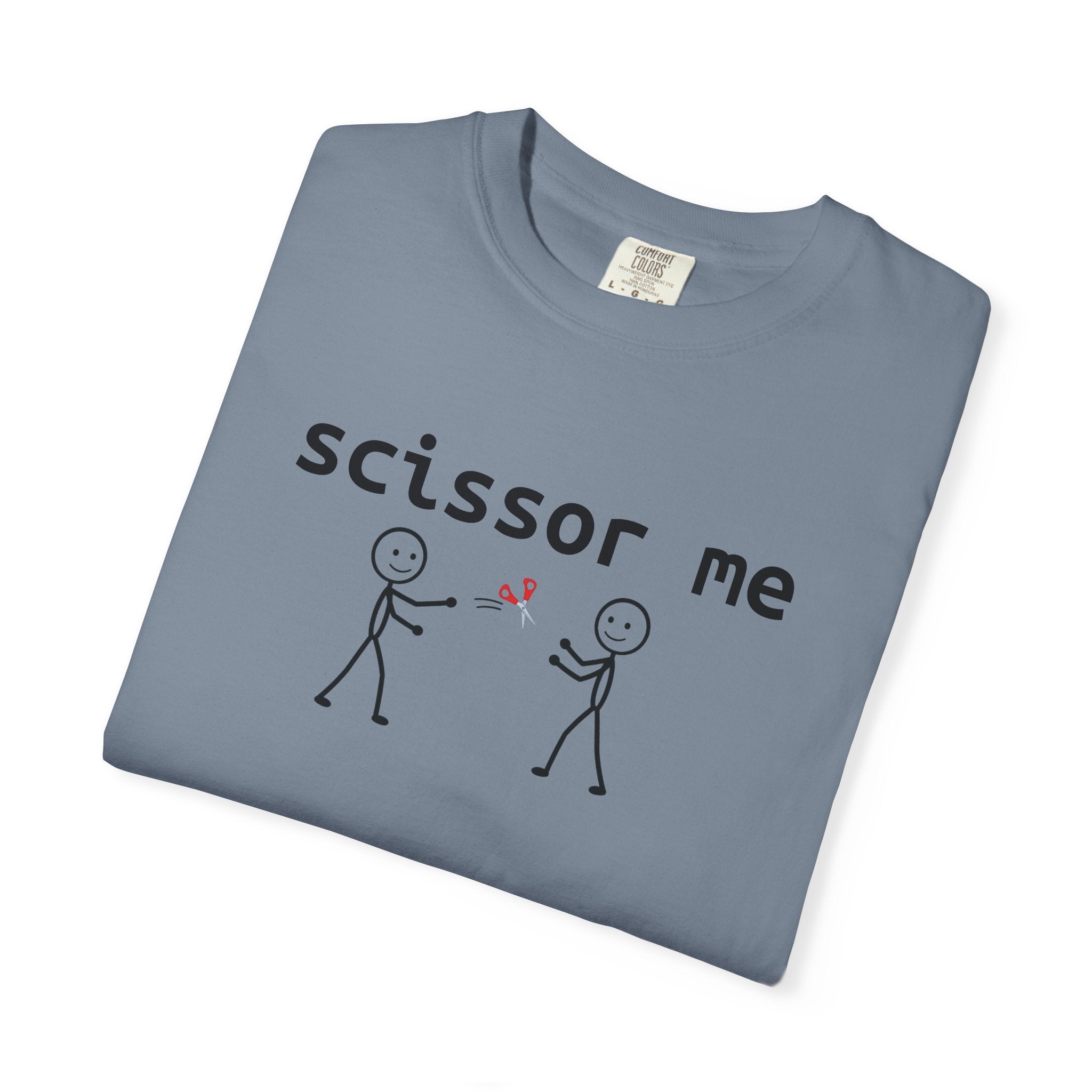 Scissor Me T-Shirt — Funny Stick Figure Adult Tee