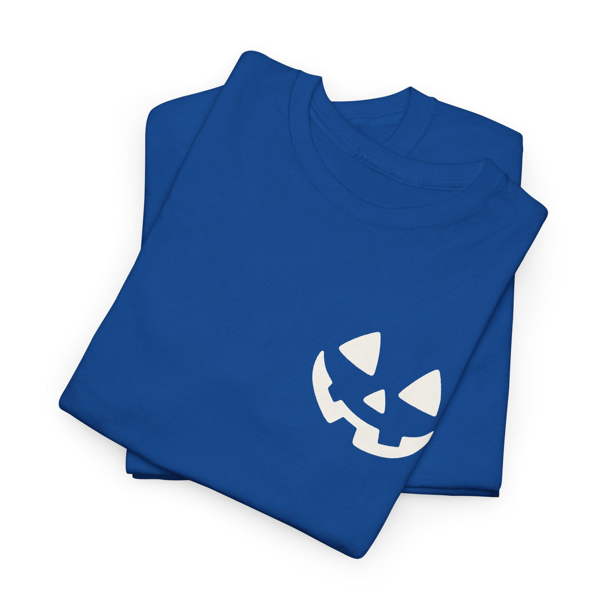 Jack-o'-Lantern Pocket Tee — Halloween Pumpkin Face T-Shirt