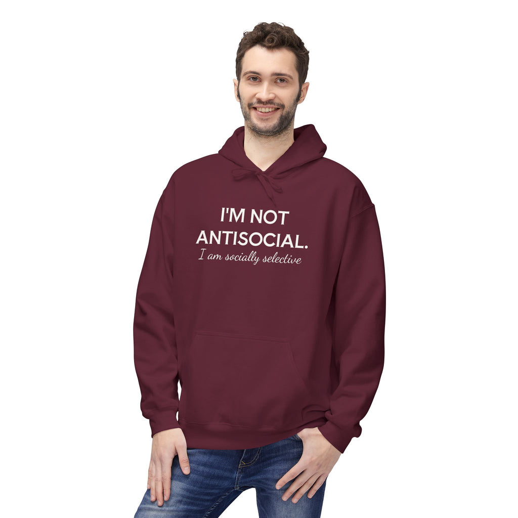 I'm Not AntiSocial - Fleece Hoodie