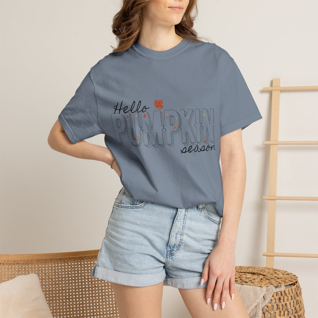 "Hello Pumpkin Season" Fall Graphic Tee