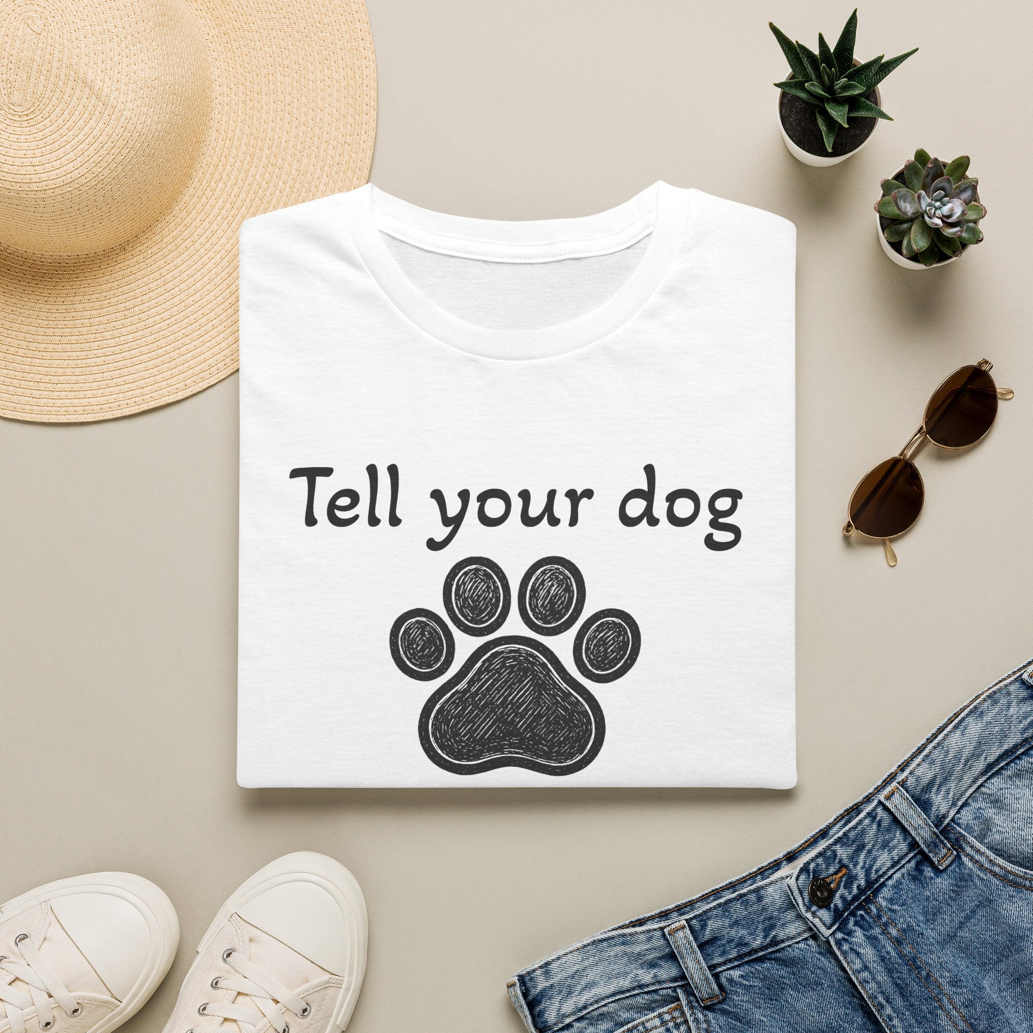 Cute Paw Print Dog Lover Tee