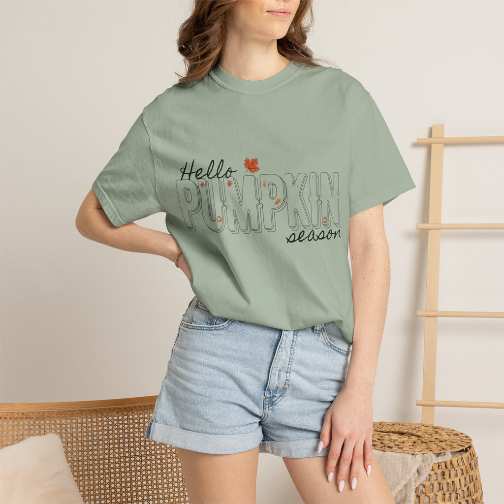 "Hello Pumpkin Season" Fall Graphic Tee