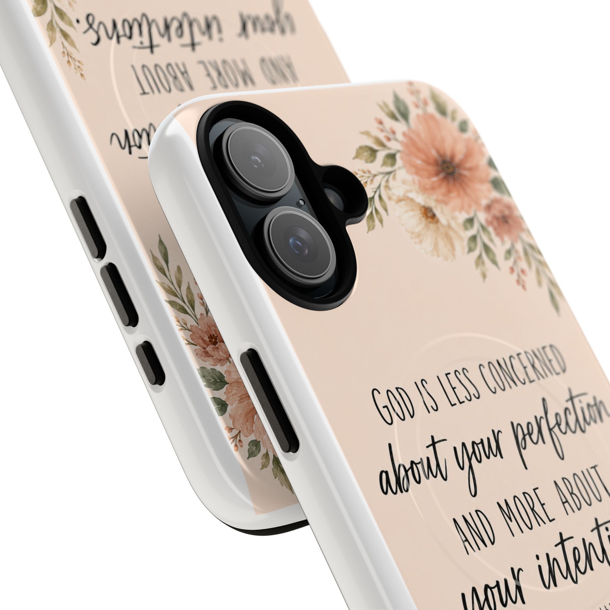 "God is less concerned about your perfection" Tough Magnetic Case