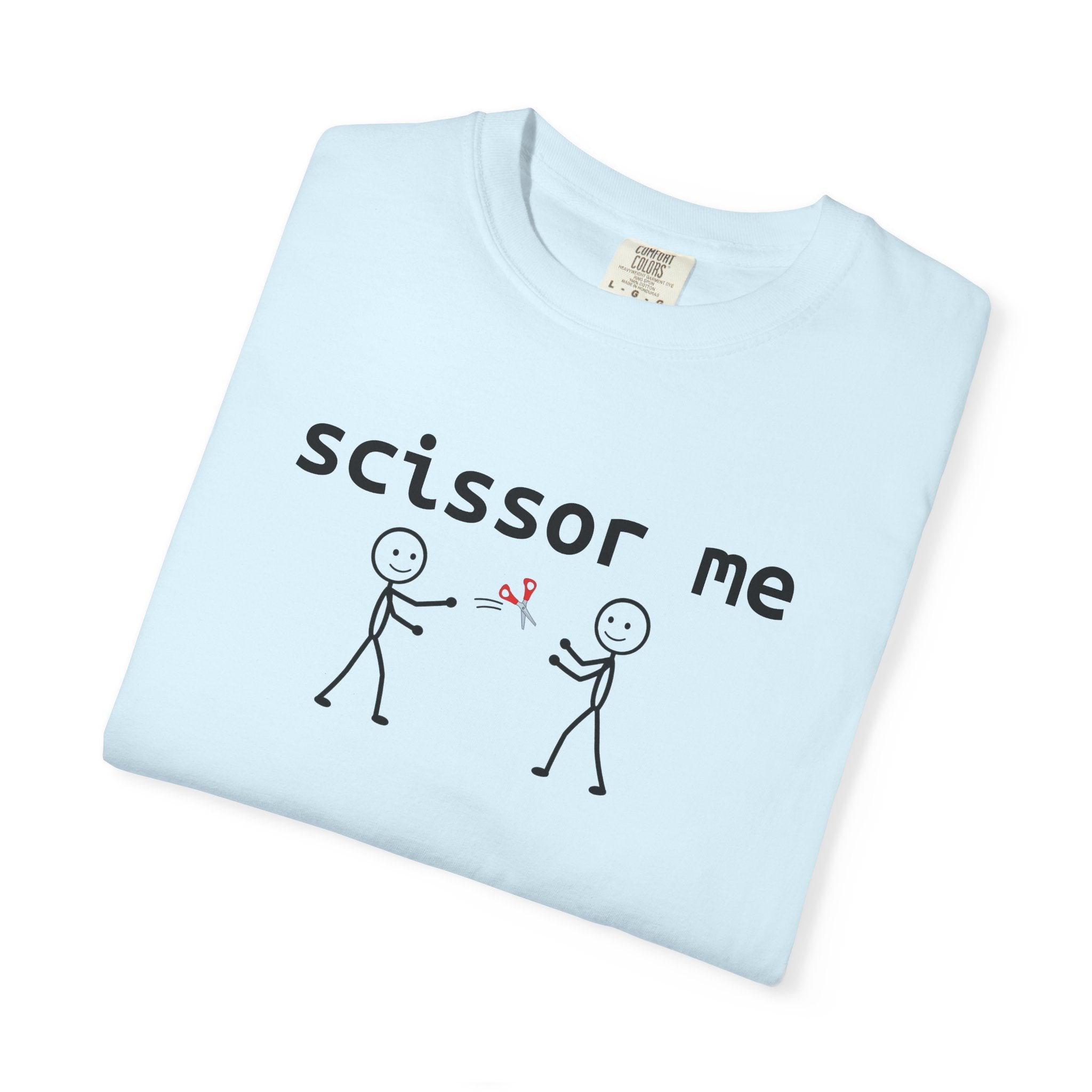 Scissor Me T-Shirt — Funny Stick Figure Adult Tee